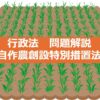 行政書士試験　行政法『自作農創設特別措置法』問題 解説　